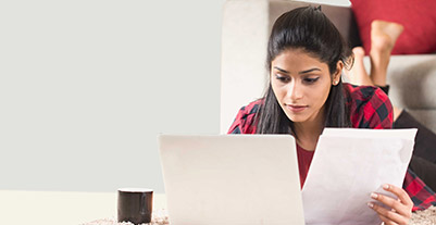 People with document