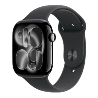 Apple Watch Series 11&nbsp;GPS + Cellular 46mm&nbsp;Jet Black Aluminium Case with Black Sport Band - M/L