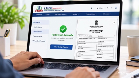 Income Tax Challan - Paying and Downloading Income Tax Challan Online
