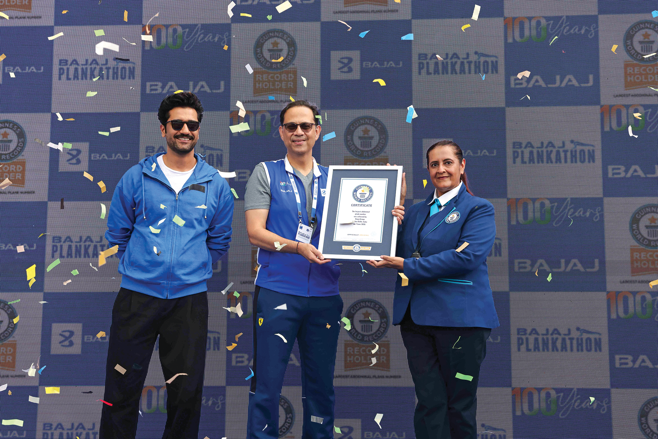 Guinness World Records title presented at the Bajaj Plankathon 2026