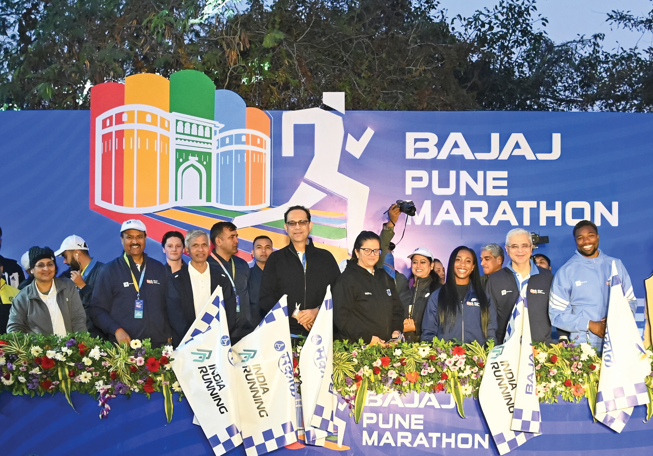 Runners at the Bajaj Pune Marathon