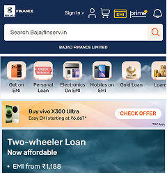 The Bajaj Finserv product catalogue