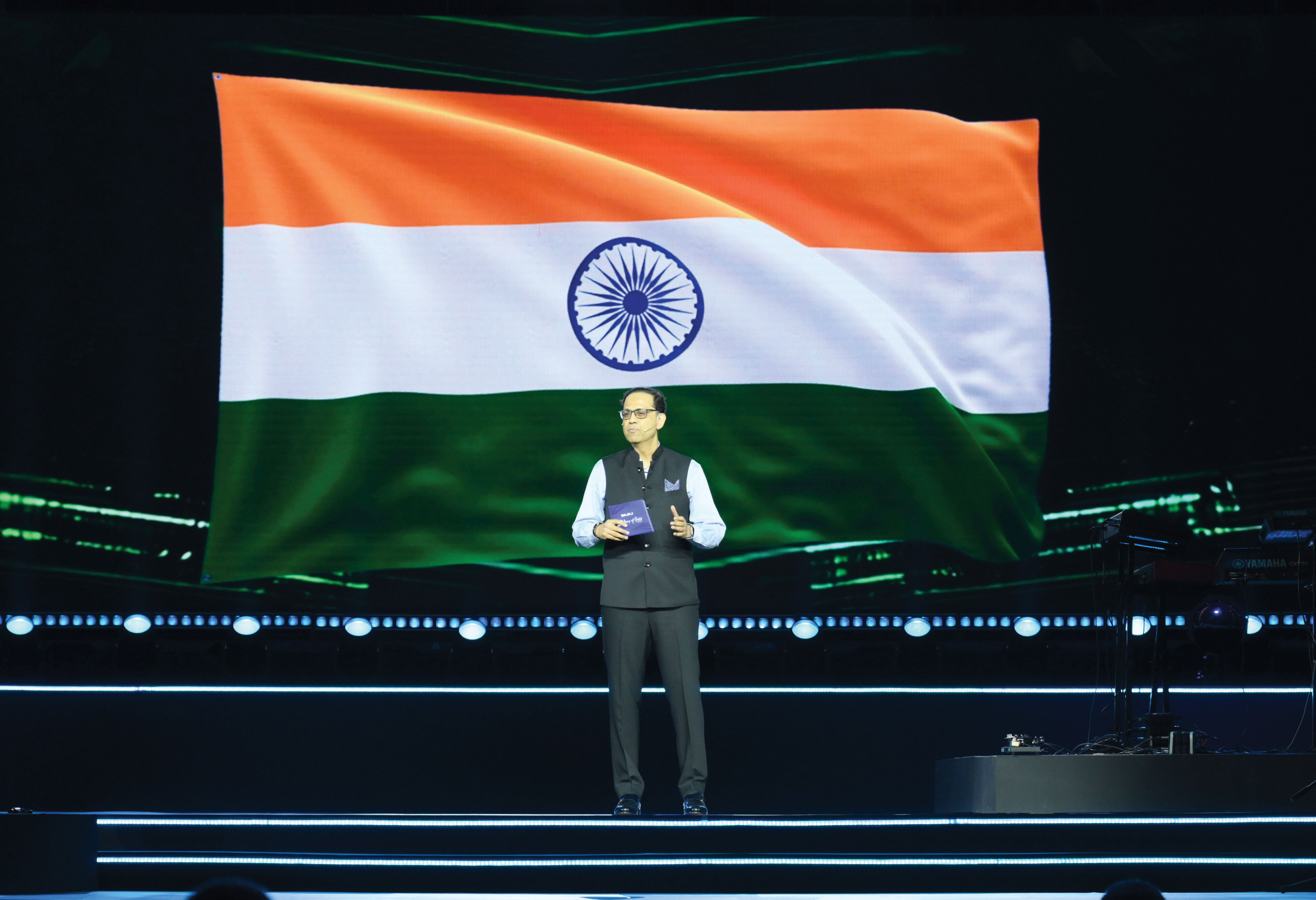 Sanjiv Bajaj, Chairman & MD, Bajaj Finserv, speaking at the event